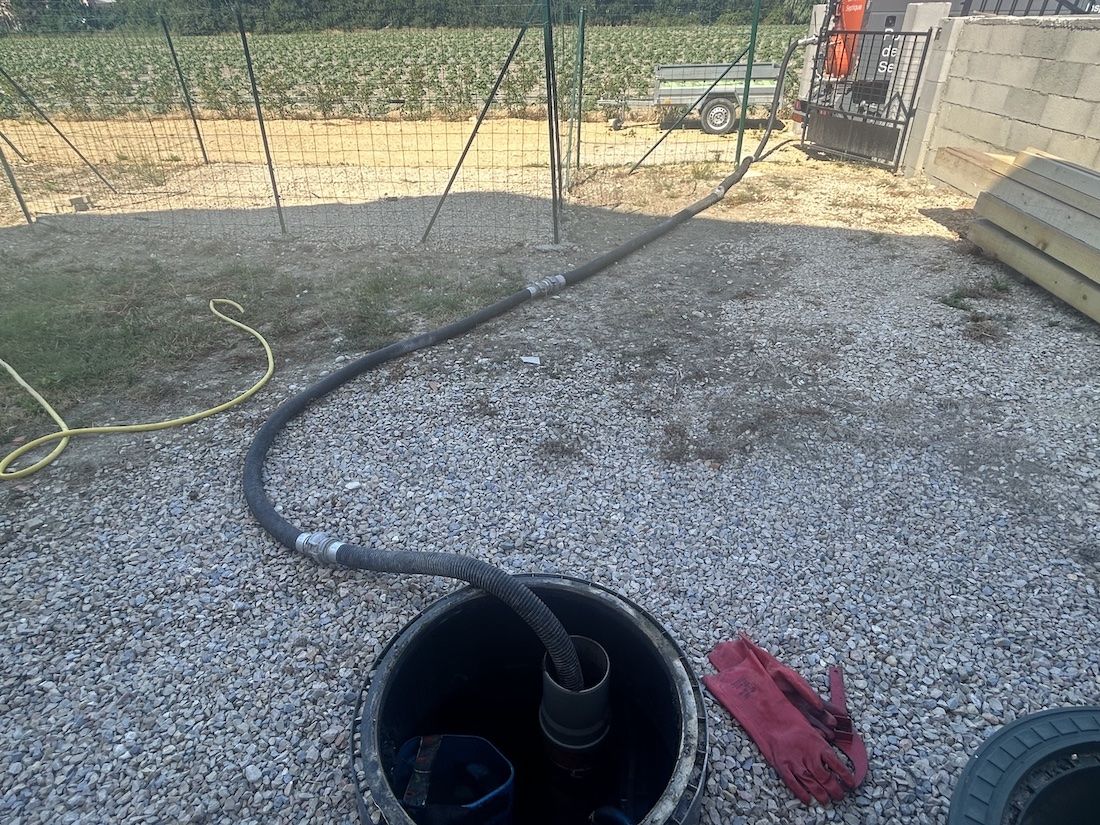 Pompage station d'épuration particulier à Caderousse